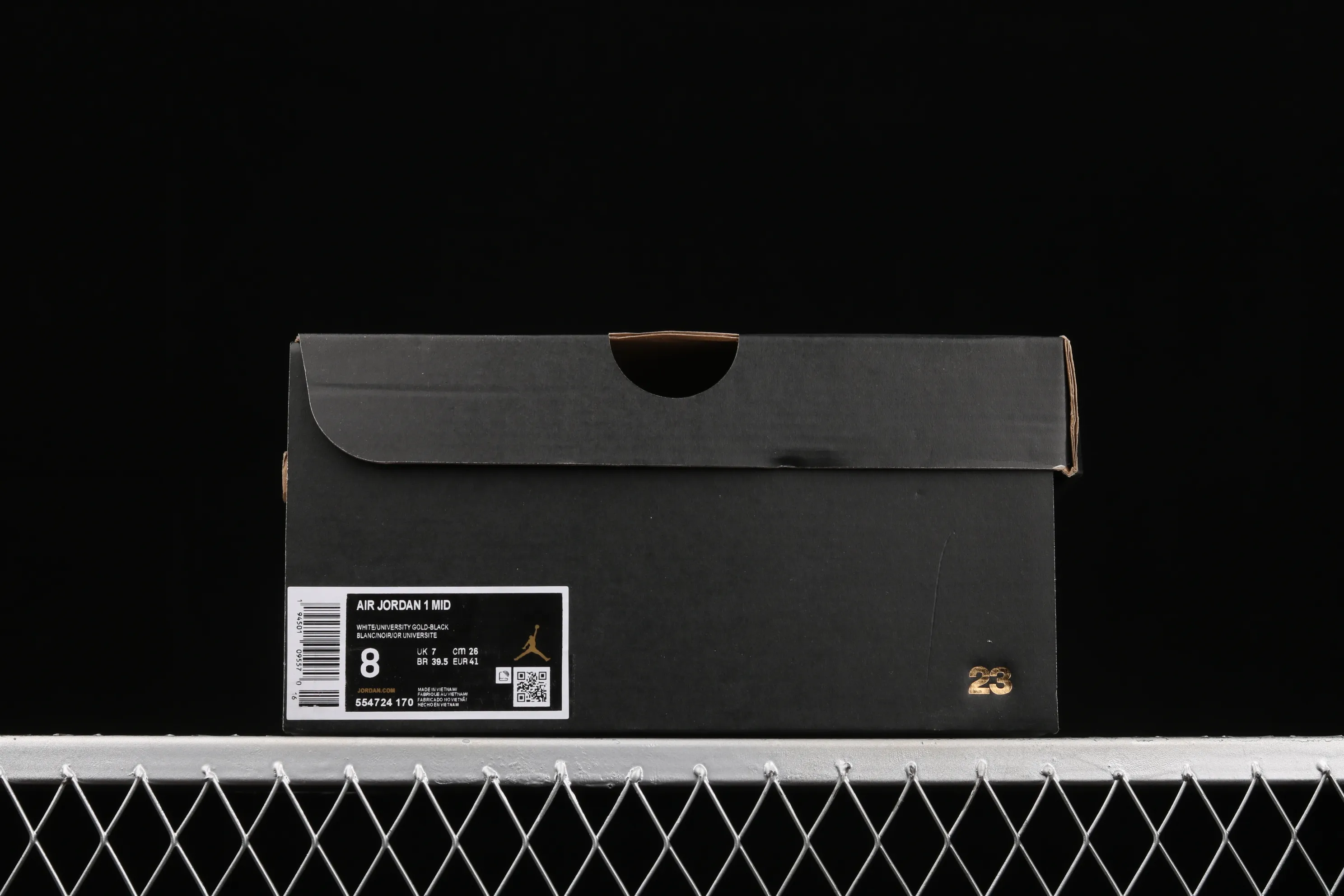 All categories Air Jordan Jordan series basketball shoes Air Jordan 1 Mid Air Jordan 1 Mid AJ1 Joe 1 white and yellow Zhongbang basketball shoes 554724-170